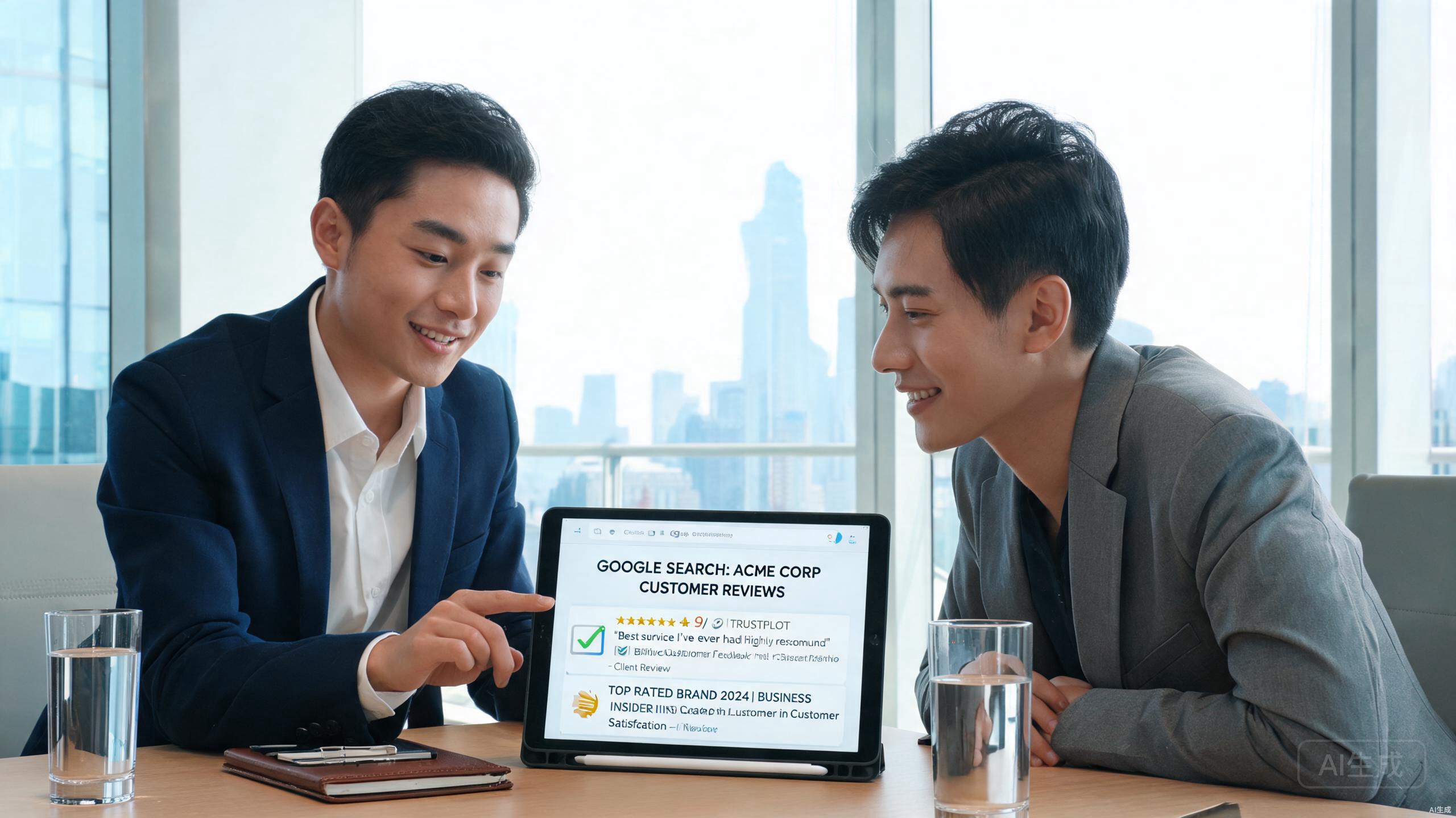 向客户展示成果